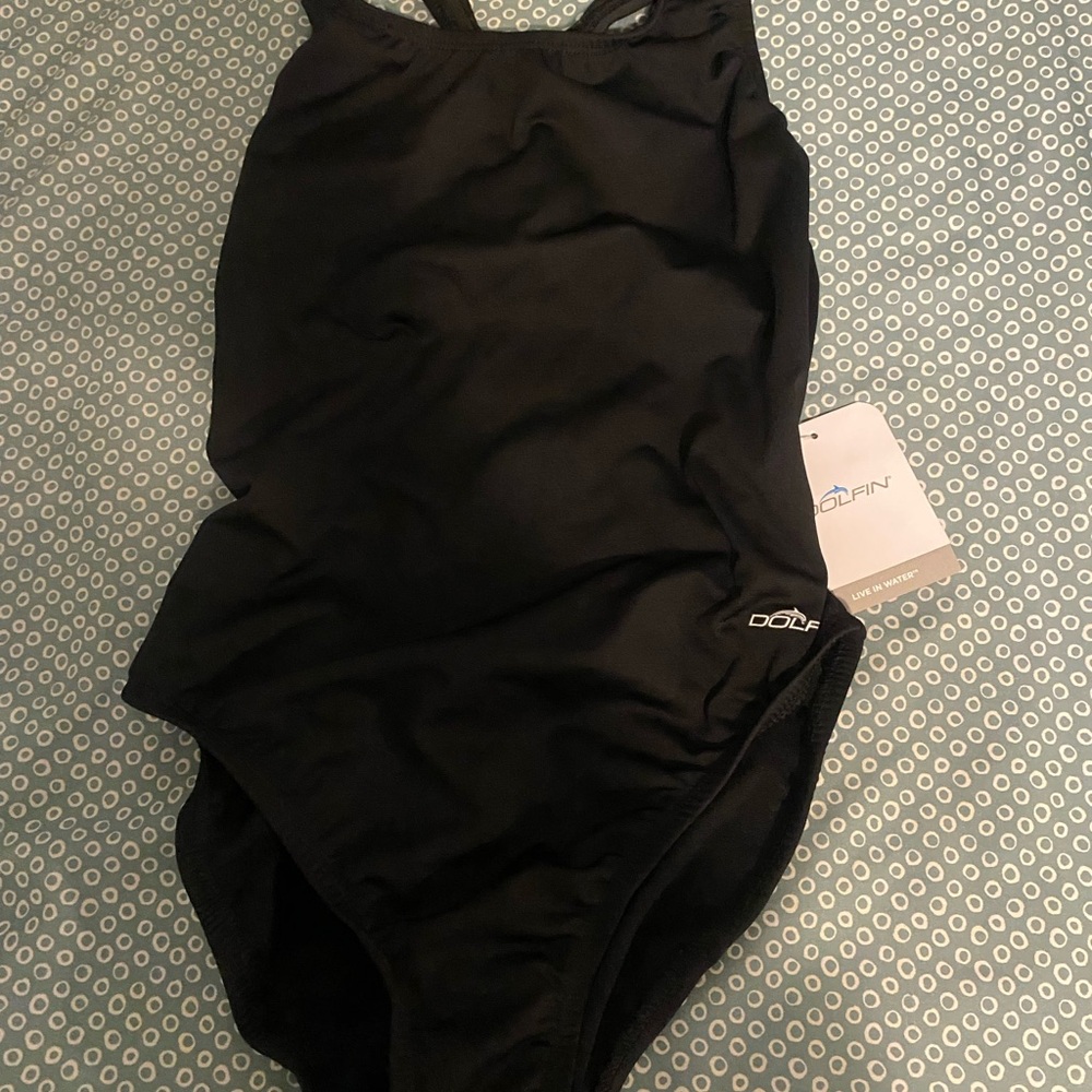 Dolfin Black One Piece Swimwear